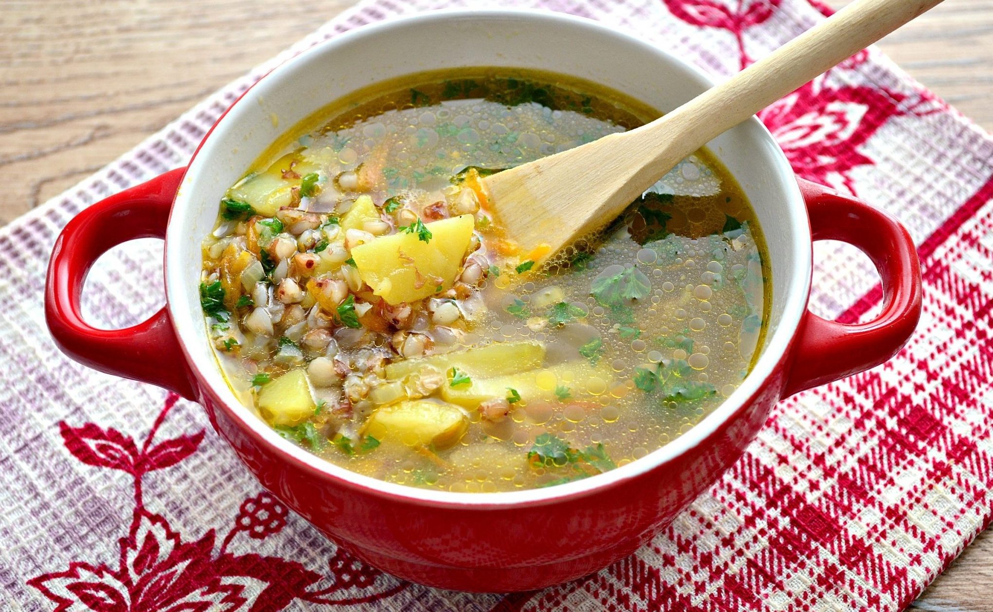 рецепт суп гречневый